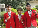 Class VIII winners of Cyber Olymiad